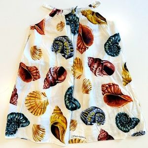 Dolce & Gabbana Kids Sea Shell Print Dress